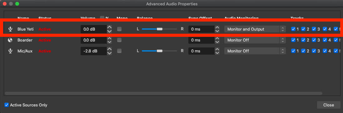 audio virtual obs